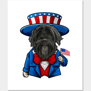 Fourth of July Portuguese Water Dog Posters and Art